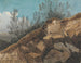 Studie van de rotsen bij Pencerrig, in Wales - Thomas Jones — weergave van het kunstwerk