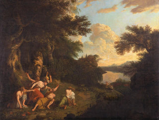 De Dood van Orpheus - Thomas Jones — weergave van het kunstwerk