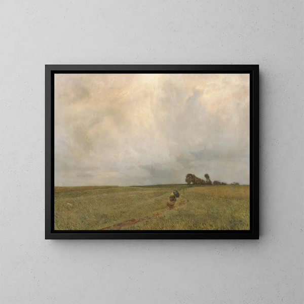 Storm en regen - Thomas Leitner — ingelijst kunstwerk aan de muur
