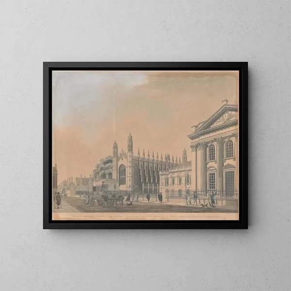 van de Kapel van King's College, Universiteit van Cambridge - Thomas Malton de Jonge — ingelijst kunstwerk aan de muur