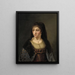 Portret van een dame met sluier - Thomas Mathisen — ingelijst kunstwerk aan de muur