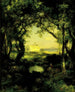 Een Mexicaanse Hacienda Lac Cuitzeo - Thomas Moran — weergave van het kunstwerk