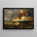 Falaises du haut fleuve Colorado Territoire du Wyoming - Thomas Moran — ingelijst kunstwerk aan de muur