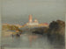 Hacienda sur le fleuve Lerma, San Juan, Mexique - Thomas Moran — weergave van het kunstwerk