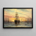 Haven scène - Thomas Moran — ingelijst kunstwerk aan de muur