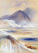 Sources chaudes de Mammoth Yellowstone - Thomas Moran — weergave van het kunstwerk