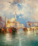 Moonrise at Chioggia, Venice - Thomas Moran — artwork view