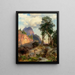 Leeuw van de berg in de grot van de Grand Canyon - Thomas Moran — ingelijst kunstwerk aan de muur