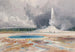 Het Kasteel Geyser, Upper Geyser Basin, Yellowstone Nationaal Park - Thomas Moran — weergave van het kunstwerk
