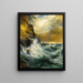 La vague qui recule - Thomas Moran — ingelijst kunstwerk aan de muur