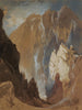 Gorges de Toltec et falaise d'Eva depuis l'ouest du Colorado - Thomas Moran — weergave van het kunstwerk