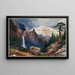 van de Watervallen van de Tour en de Zwavelberg, Yellowstone - Thomas Moran — ingelijst kunstwerk aan de muur