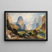 Vallée des eaux murmurantes, zuid-Utah - Thomas Moran — ingelijst kunstwerk aan de muur