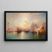 Venetië Grote Kanaal bij zonsondergang - Thomas Moran — ingelijst kunstwerk aan de muur