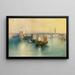 Venetië vanaf de toren van San Giorgio - Thomas Moran — ingelijst kunstwerk aan de muur