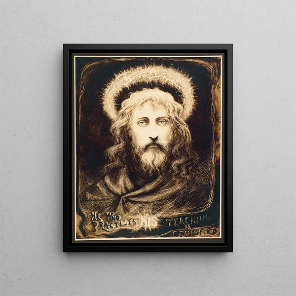 Thomas Nast - He who practices His teaching is crucified.webp
