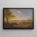 Panoramic view painting of Florence from Bellosguardo - Thomas Patch — framed artwork on a wall