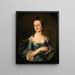 Portret van een dame die wordt gezegd de echtgenote van Sir Robert Travers te zijn - Thomas Pope — ingelijst kunstwerk aan de muur