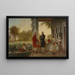 Washington en Lafayette aan Mount Vernon 1784 Het Huis van Washington na de Oorlog - Thomas Prichard Rossiter — ingelijst kunstwerk aan de muur