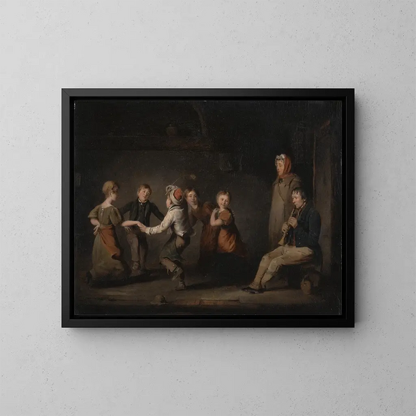 Rond de roses - Thomas Webster — ingelijst kunstwerk aan de muur