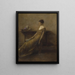 Dame in goud - Thomas Wilmer Dewing — ingelijst kunstwerk aan de muur