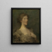 Portret van een dame - Thomas Wilmer Dewing — ingelijst kunstwerk aan de muur