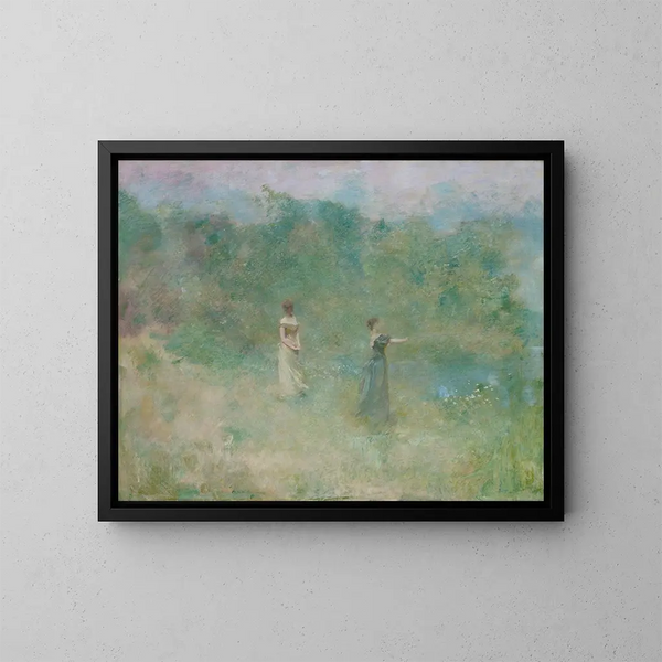 Zomer - Thomas Wilmer Dewing — ingelijst kunstwerk aan de muur