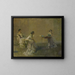 Het Geroddel - Thomas Wilmer Dewing — ingelijst kunstwerk aan de muur