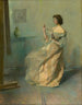De ketting - Thomas Wilmer Dewing — weergave van het kunstwerk