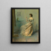 De ketting - Thomas Wilmer Dewing — ingelijst kunstwerk aan de muur