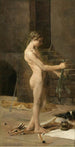 L'Esclave du sorcier - Thomas Wilmer Dewing — weergave van het kunstwerk
