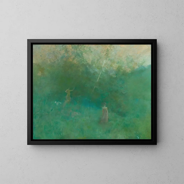 Le bouleau blanc - Thomas Wilmer Dewing — ingelijst kunstwerk aan de muur