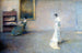 La robe blanche - Thomas Wilmer Dewing — weergave van het kunstwerk