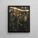 Filles et souteneurs au Moulin Rouge - Théophile Alexandre Steinlen — framed artwork on a wall