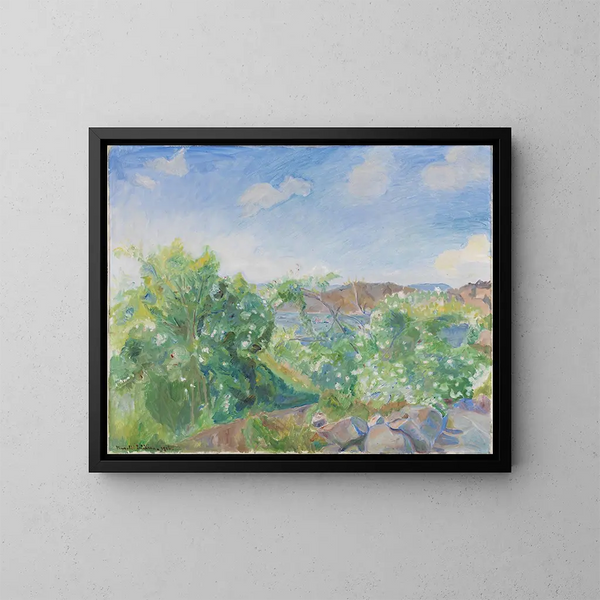 Rozen in de natuur - Thorvald Erichsen — ingelijst kunstwerk aan de muur