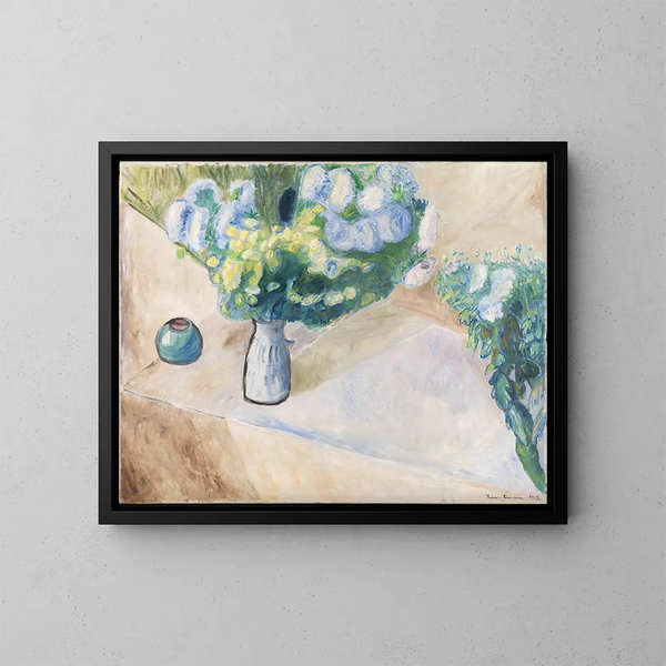Bloemen - Thorvald Erichsen — ingelijst kunstwerk aan de muur