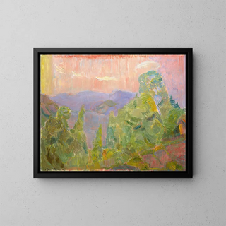 De Holmsbu - Thorvald Erichsen — ingelijst kunstwerk aan de muur