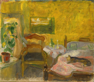 Binnen schilderij - Thorvald Erichsen — weergave van het kunstwerk