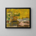 Binnen schilderij - Thorvald Erichsen — ingelijst kunstwerk aan de muur