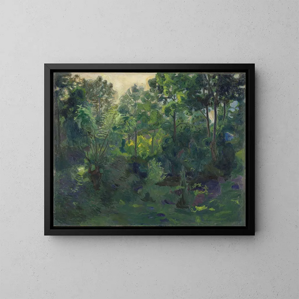 Boslandschap - Thorvald Erichsen — ingelijst kunstwerk aan de muur