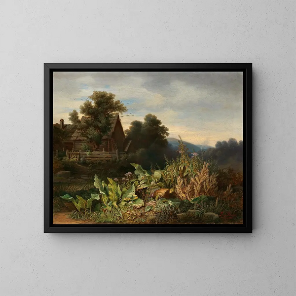 Aan de rand van een beek - Tina Blau — ingelijst kunstwerk aan de muur
