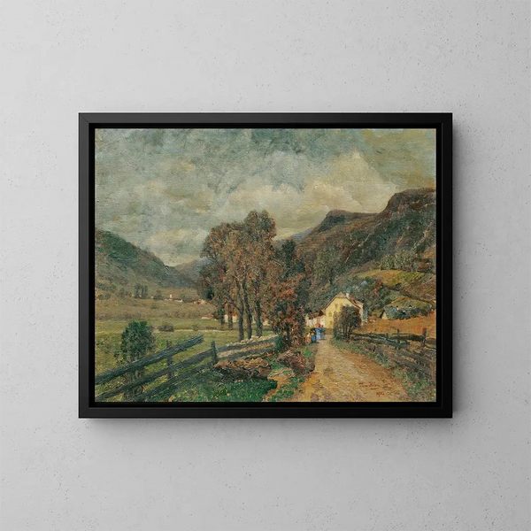Oetz 1901 - Tina Blau — ingelijst kunstwerk aan de muur