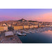 Fotoprint - Schemering over de Oude Haven van Marseille
