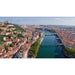 Panoramische fotoafdruk - Lyon vanaf de lucht