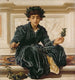 Tissant la couronne - Frederic Leighton — weergave van het kunstwerk