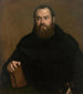 Een monnik met een boek - Titiaan — weergave van het kunstwerk