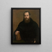 Een monnik met een boek - Titiaan — ingelijst kunstwerk aan de muur