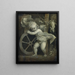 Cupidon met de Tijdwiel - Titian — ingelijst kunstwerk aan de muur