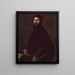 van een man die een fluit vasthoudt - Titian — ingelijst kunstwerk aan de muur