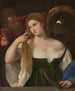 Portret van een vrouw tijdens haar toilette - Titian — weergave van het kunstwerk